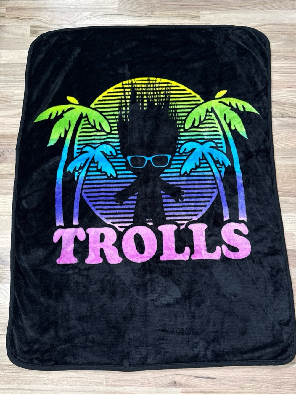 DreamWorks Trolls 'Dark Shade' Silk Touch Throw Blanket 34” x 38” Super Soft